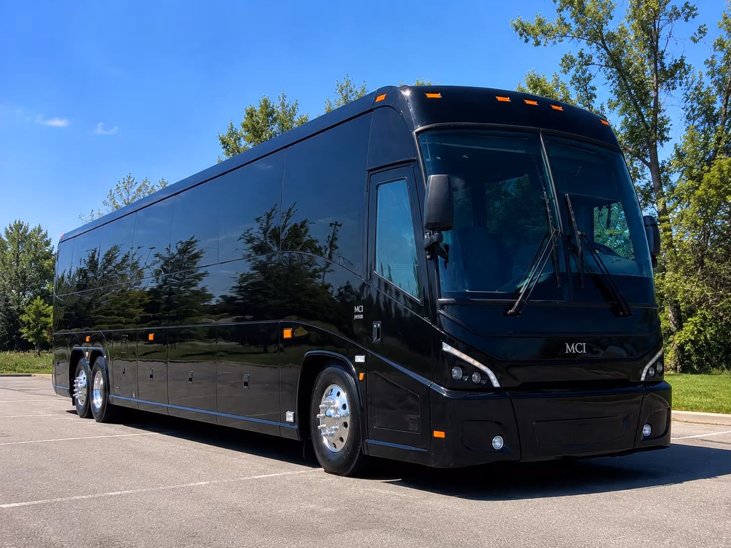 santa clarita charter bus services exterior