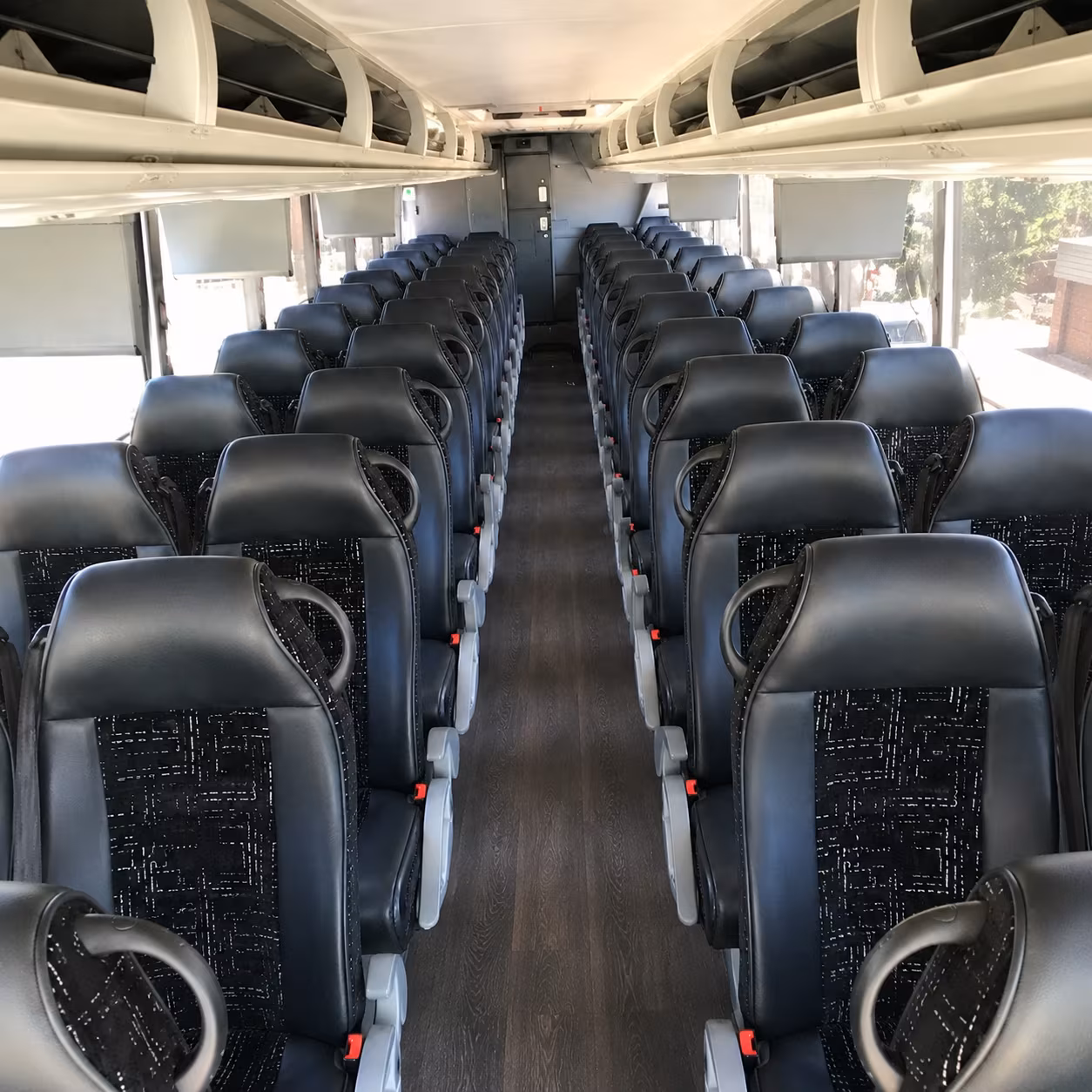 santa clarita charter bus services interior